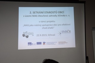 Setkání starostů - projekt SMS ČR - Střevač - 22.9.2015